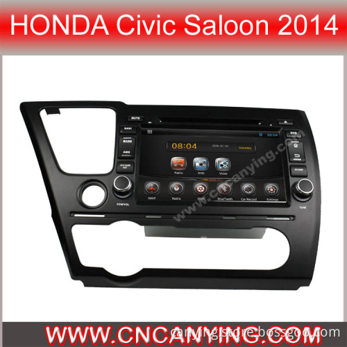 Car DVD Player for Pure Android 4.2.2, Car DVD Player for Honda Civic Saloon 2014 with A9 CPU Capacitive Touch Screen GPS Bluetooth (AD-8140)